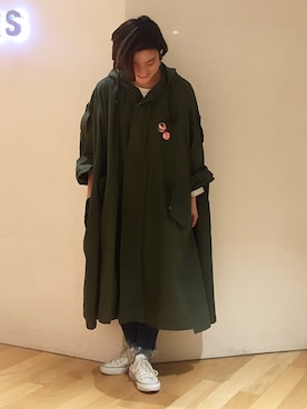 「77circa（ナナナナサーカ）のアイテム」を使った、yamashita  aiさん（レディース・157cm）の冬コーディネート