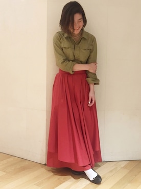 「RBS」｜「アイテム（ブルゾン）」を使った、yamashita  aiさん（レディース・157cm）の春コーディネート