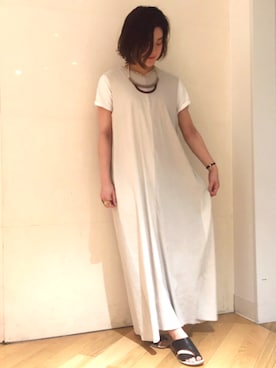 「アイテム（Tシャツ/カットソー、その他）」を使った、yamashita  aiさん（レディース・157cm）の春コーディネート