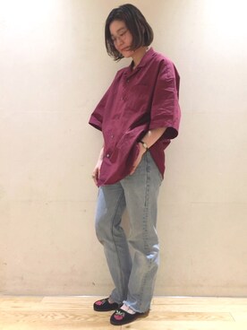 「Name.（ネーム）のアイテム」を使った、yamashita  aiさん（レディース・157cm）の春コーディネート