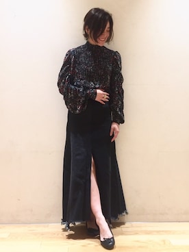 「77circa（ナナナナサーカ）のアイテム」を使った、yamashita  aiさん（レディース・157cm）の春コーディネート