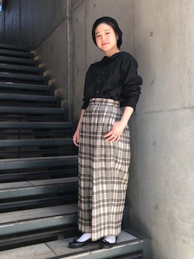 「RBS（アールビーエス）のアイテム」を使った、yamashita  aiさん（レディース・157cm）の冬コーディネート