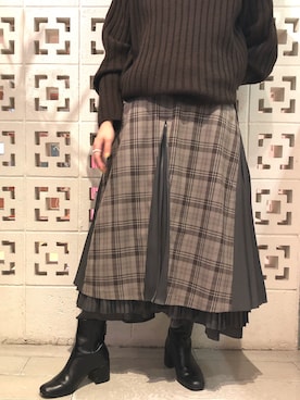 「RBS（アールビーエス）のアイテム」を使った、yamashita  aiさん（レディース・158cm）の秋コーディネート