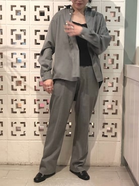 「アイテム（キャミソール、ブラック系）」を使った、yamashita  aiさん（レディース・158cm）の秋コーディネート