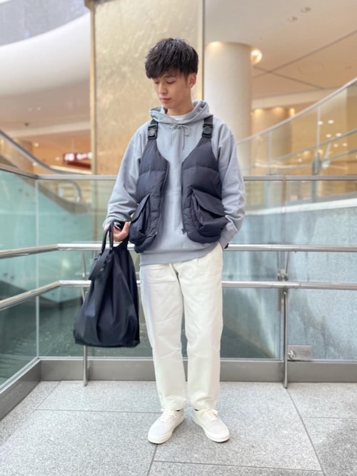 Beauty Youth United Arrows ビューティアンドユースユナイテッドアローズ のダウンベストを使ったメンズ人気ファッション コーディネート Sciaky