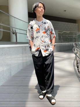 Kaede Osadaさん（メンズ・173cm）の夏コーディネート