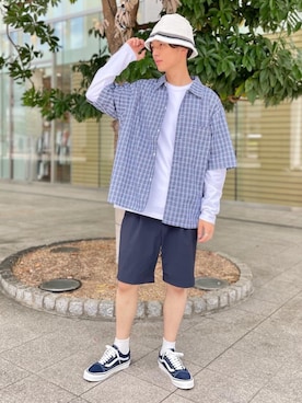 Kaede Osadaさん（メンズ・173cm）の夏コーディネート