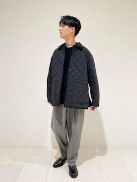 「BEAUTY&YOUTH UNITED ARROWS（ビューティーアンドユースユナイテッドアローズ）のアイテム（その他アウター）」を使った、Kaede Osadaさん（メンズ・173cm）の秋コーディネート