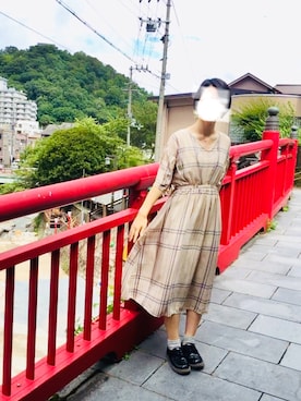 「RIP THE SWELL（リップザスウェル）のアイテム」を使った、きゃびぃさん（レディース・161cm）の夏コーディネート