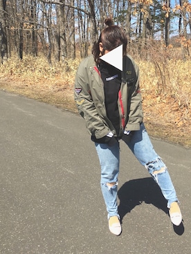 「北海道」｜「しまむら（シマムラ）のアイテム」を使った、あ きさん（レディース・163cm）の春コーディネート