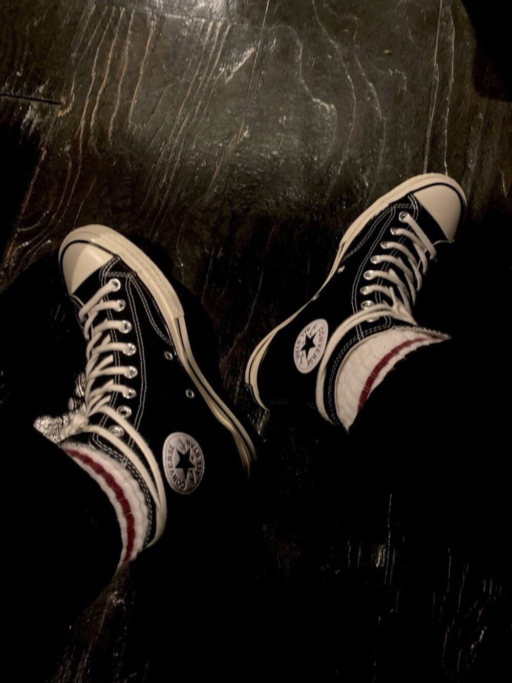 「チャックテイラー、秋コーデ、CT70s」｜「CONVERSEのアイテム（スニーカー、ブラック系）」を使った、　ストーンさん（メンズ・177cm）の秋コーディネートの1枚目の写真