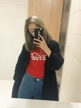 「MONKI（モンキ）のアイテム（アンダーウェア）」を使った、PUNO_さん（レディース・173cm）の春コーディネート