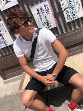 「Ralph Lauren」｜「アイテム（アナログ腕時計）」を使った、げじさん（メンズ・168cm）の春コーディネート