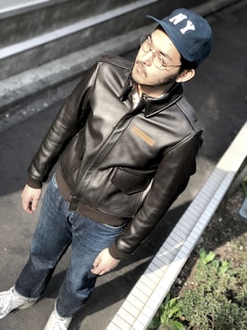 奥野翼さん(メンズ・180cm)の春コーディネート