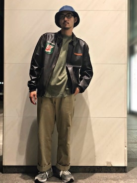 奥野翼さん(メンズ・180cm)の秋コーディネート