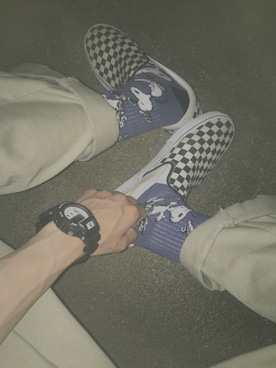 「vans×peanuts」｜りようたさん（メンズ・180cm）の夏コーディネート