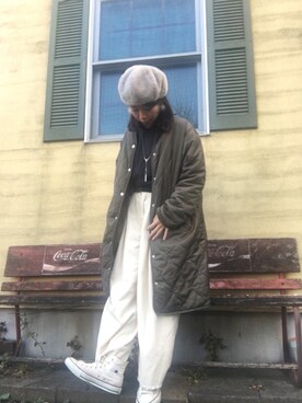 「SM2（エスエムツー）のアイテム（ブルゾン）」を使った、Nagiさん（レディース・154cm）の冬コーディネート