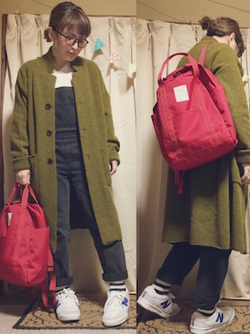 「prit（プリット）のアイテム（ジャケット/アウター）」を使った、meguさん（レディース・153cm）の冬コーディネート