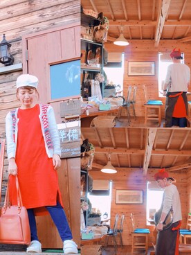 「wearhalloween2017」｜「アイテム（ハンチング/ベレー帽）」を使った、meguさん（レディース・153cm）の秋コーディネート
