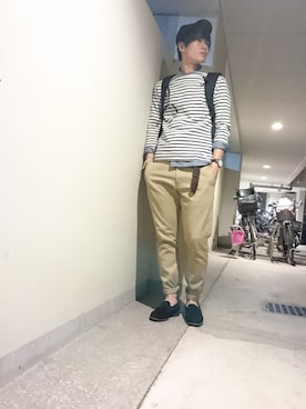 「COS（コス）のアイテム（キャップ）」を使った、ゆうさん（メンズ・175cm）の春コーディネート