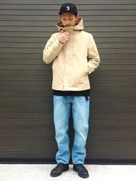 「SHIPS JET BLUE（シップスジェットブルー）のアイテム（ファッション雑貨）」を使った、赤井さん（メンズ・175cm）の冬コーディネート