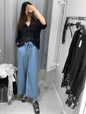 「试衣间」｜好像掌柜的爪iconさん（レディース・172cm）の春コーディネート