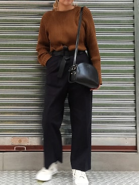 「アイテム（ピアス（両耳用））」を使った、ASATOさん（レディース・160cm・30代）の冬コーディネート