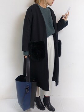 「アイテム（ピアス（両耳用））」を使った、ASATOさん（レディース・160cm・30代）の冬コーディネート