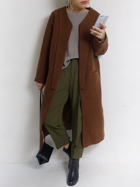 「アイテム（ピアス（両耳用））」を使った、ASATOさん（レディース・160cm・30代）の冬コーディネート