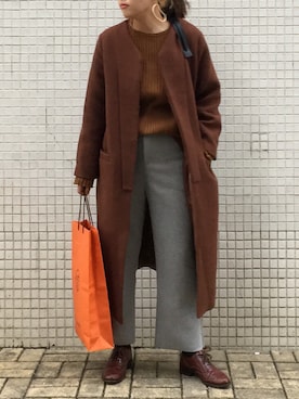 「アイテム（ピアス（両耳用））」を使った、ASATOさん（レディース・160cm・30代）の冬コーディネート
