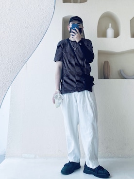 「URBAN RESEARCH（アーバンリサーチ）のアイテム（チノパンツ）」を使った、阿业sirさん（メンズ・170cm）の春コーディネート