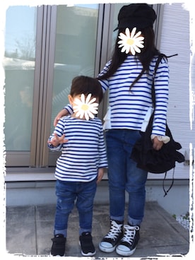 「INGNI first（INGNI first）のアイテム」を使った、yu-soさん（キッズ・129cm）の春コーディネート