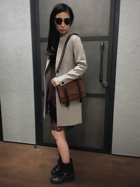 Mayu (ALLSAINTS)さん（レディース・167cm）の秋コーディネート