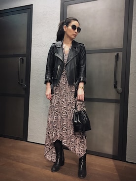 「ALLSAINTS（オールセインツ）のアイテム」を使った、Mayu (ALLSAINTS)さん（レディース・167cm）の春コーディネート