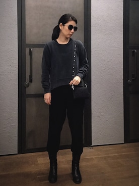 「ALLSAINTS（オールセインツ）のアイテム」を使った、Mayu (ALLSAINTS)さん（レディース・168cm）の夏コーディネート
