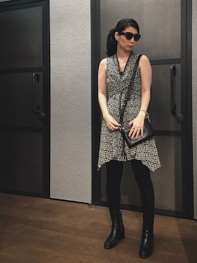 「ALLSAINTS（オールセインツ）のアイテム（バッグ）」を使った、Mayu (ALLSAINTS)さん（レディース・167cm）の夏コーディネート