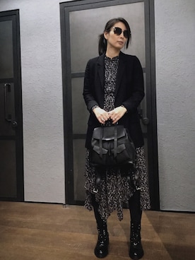 「ALLSAINTS（オールセインツ）のアイテム」を使った、Mayu (ALLSAINTS)さん（レディース・167cm）の秋コーディネート