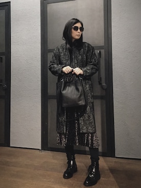 「ALLSAINTS（オールセインツ）のアイテム」を使った、Mayu (ALLSAINTS)さん（レディース・167cm）の秋コーディネート