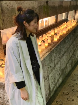 「chambre de charme（シャンブルドゥシャーム）のアイテム（その他アウター）」を使った、you☺︎さん（レディース・168cm）の冬コーディネート