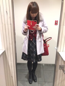 「31 Sons de mode（トランテアン　ソン　ドゥ　モード）のアイテム（その他アウター）」を使った、まちゅんさん（レディース・168cm）の冬コーディネート