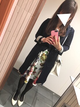 「31 Sons de mode（トランテアン　ソン　ドゥ　モード）のアイテム（チェスターコート）」を使った、まちゅんさん（レディース・168cm）の秋コーディネート