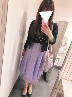 「RD（ルージュ ディアマン）のアイテム」を使った、まちゅんさん（レディース・168cm）の春コーディネート