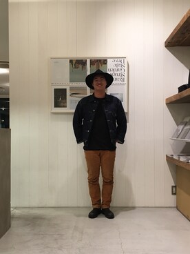 「サタデーズ ニューヨークシティ (Saturdays NYC)」｜「アイテム（デニムジャケット）」を使った、Shotanukiさん（メンズ・172cm）の冬コーディネート