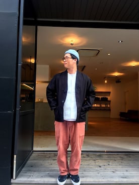 「Saturdays NYC（サタデーズ ニューヨークシティ ）のアイテム（その他アウター）」を使った、Shotanukiさん（メンズ・172cm）の春コーディネート