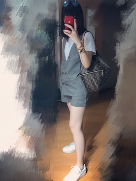 「quay（キー）のアイテム」を使った、アメさん（レディース・168cm）の春コーディネート