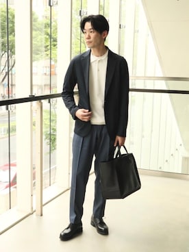 「TOMOE（トモエ）のアイテム」を使った、Garthuさん（メンズ・174cm）の夏コーディネート