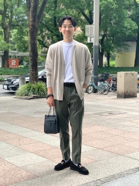 「TOMOE（トモエ）のアイテム」を使った、Garthuさん（メンズ・174cm）の秋コーディネート