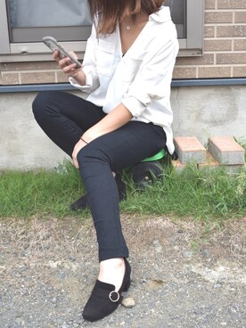 「cloverleaf（クローバーリーフ）のアイテム」を使った、hitomiさん（レディース・157cm）の秋コーディネート