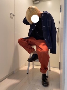 「ニコアンド」｜「アイテム（その他アウター）」を使った、りょさん（メンズ・165cm）の春コーディネート