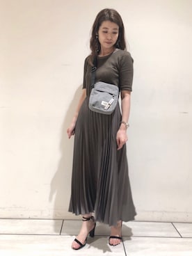 「プリーツ」｜ MAYUKOさん（レディース・159cm）の夏コーディネート